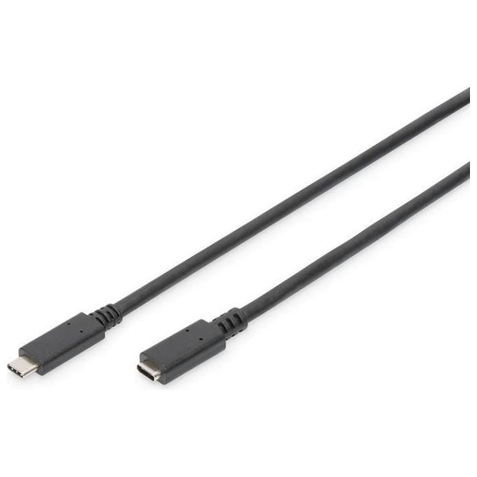 Digitus cavo prolunga usb 3.1 (gen 2) tipo c maschio-femmina mt 0,7