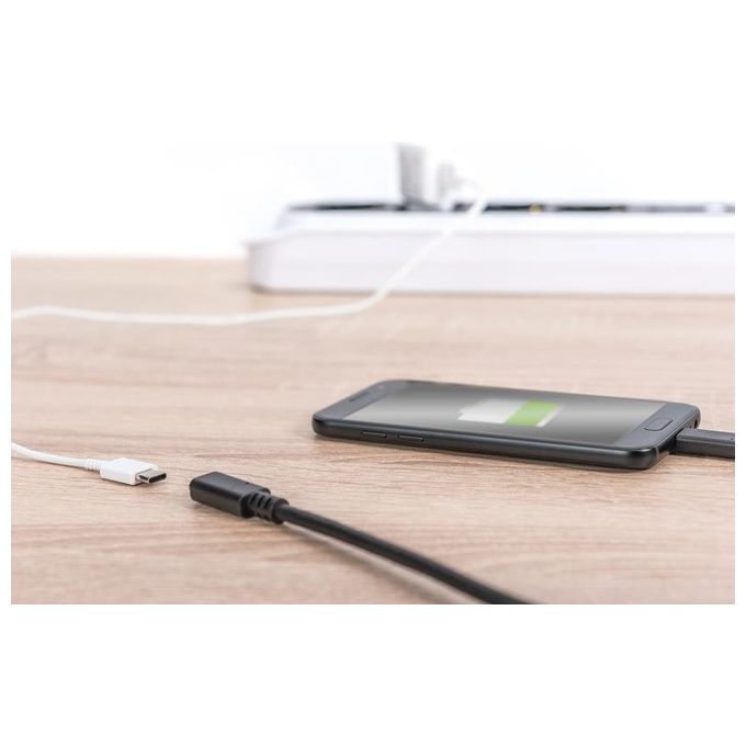 Digitus cavo prolunga usb 3.1 (gen 2) tipo c maschio-femmina mt 0,7