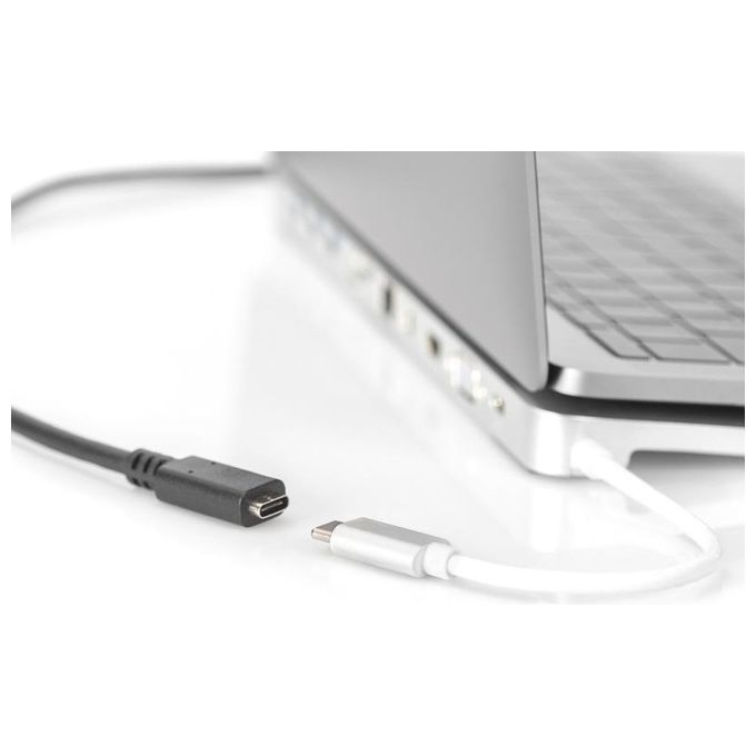 Digitus cavo prolunga usb 3.1 (gen 2) tipo c maschio-femmina mt 0,7