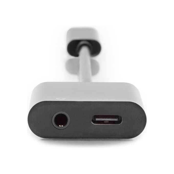 Assmann Cavo Splitter Usb Tipo-C a Usb Tipo-C con Connettore 3,5mm Stereo