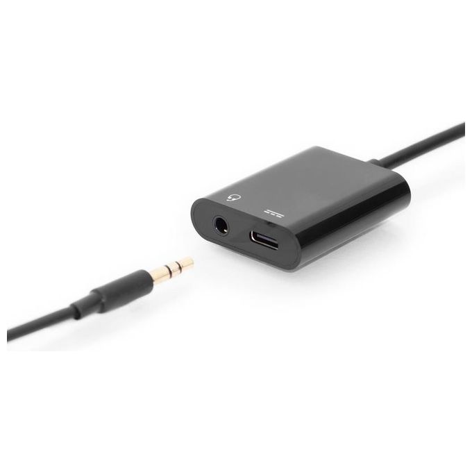 Assmann Cavo Splitter Usb Tipo-C a Usb Tipo-C con Connettore 3,5mm Stereo