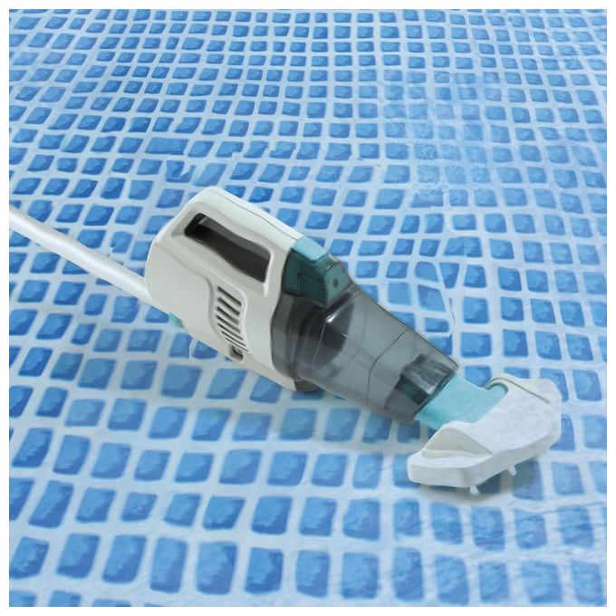 Intex 28628 Aspirapolvere Vacuum Ricaricabile ZR200 per Piscine e Spa con Asta 280 cm e Due Teste Aspiratrici ZR200 Tutte le piscine