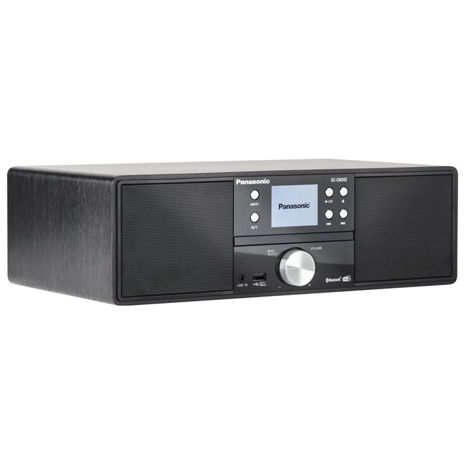 Panasonic SC-DM202EG-K Sistema Micro Hi-Fi con Lettore CD Radio DAB+ FM USB Bluetooth 24 W Display TFT 2,4'' colore Nero