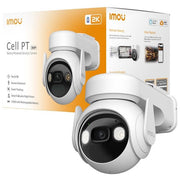 Imou IPC-K9EP-3T0WE Cell PT Telecamera IP PTZ Esterno 3MP 2K Wi-Fi IP66 Visione Notturna Batteria 15000 mAh colore Bianco