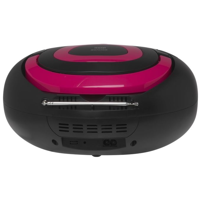 Denver 111141300011 TCL-212BT PINK Lettore CD Portatile con Bluetooth Riproduzione MP3 Radio FM Altoparlanti Integrati 4 W colore Nero Rosa