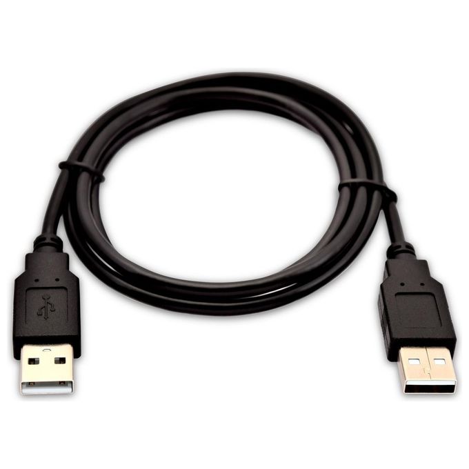 V7 V7USB2AA-02M-1E Cavo Usb Nero da Usb 2.0 A Maschio a Usb 2.0 A Maschio 2mt