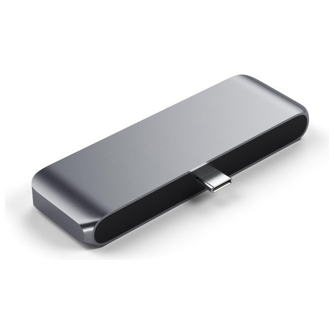 Satechi ST-TCMPHM Hub USB-C Mobile Pro Multiport HDMI 4K USB 3.2 Gen 1 Type-A Type-C Jack Audio 3.5mm colore Grigio
