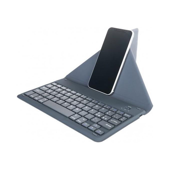 Tucano Custodia con Tastiera Bluetooth e Supporto Incorporato per Tablet Fino 10'' Blu