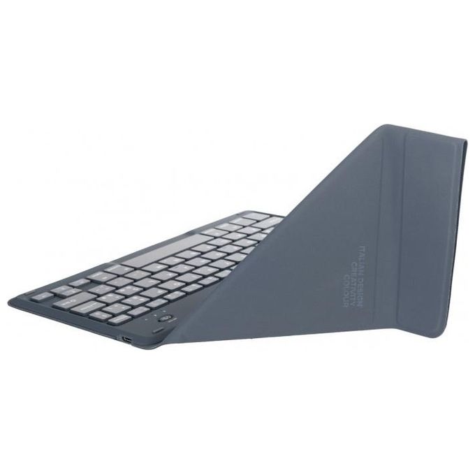 Tucano Custodia con Tastiera Bluetooth e Supporto Incorporato per Tablet Fino 10'' Blu