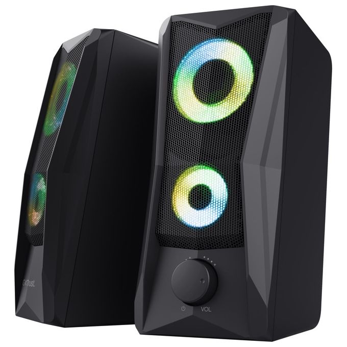Trust GXT 606 JAVV Casse PC Gaming 2.0 Canali 12W Alimentazione USB Ingresso AUX colore Nero