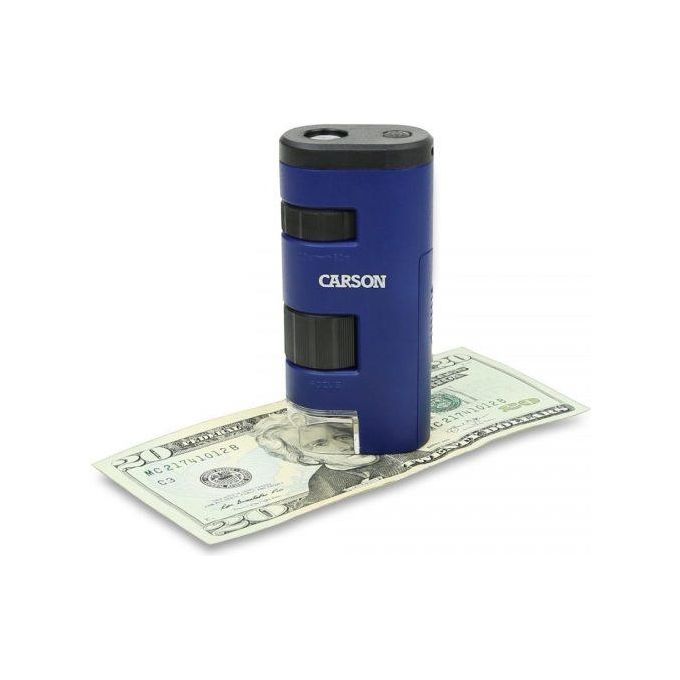 Carson PocketMicro Microscopio Tascabile con Micro Led 20x-60x