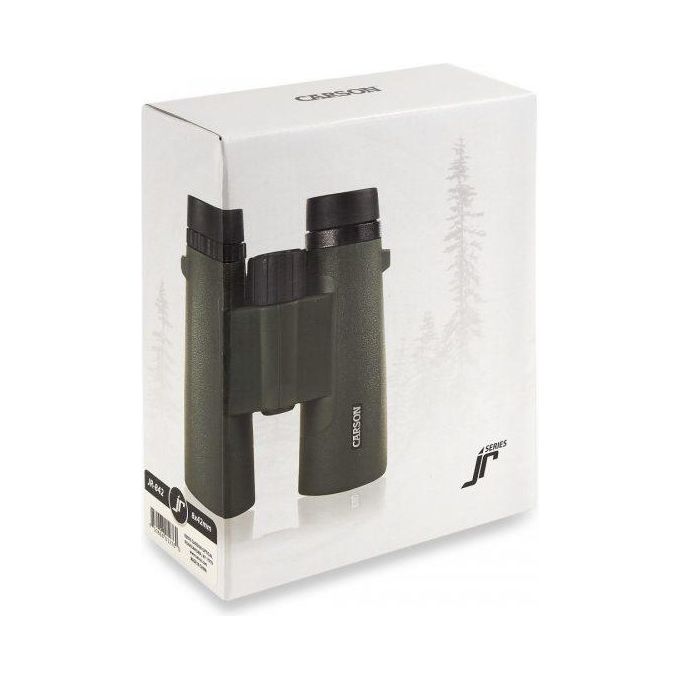 Carson JR-842 Jr Series Binocolo 8x42 mm con Prisma BAK-4 e Ottica Multi-Rivestita colore Verde oliva