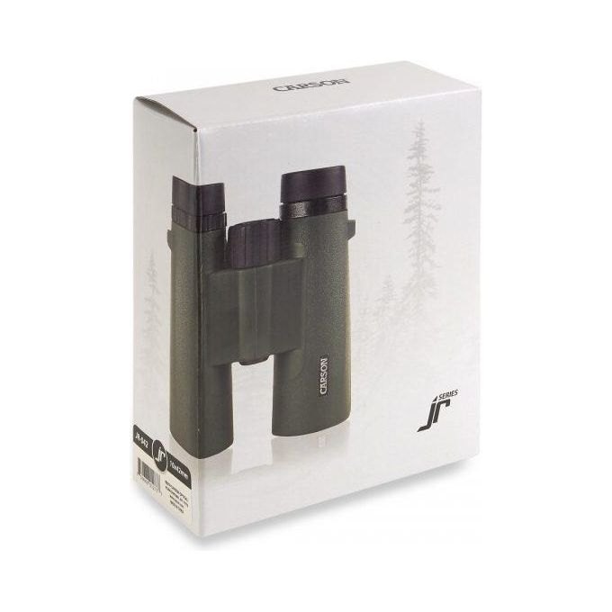 Carson JR-042 JR Series binocolo 10x42 mm BaK-4 con ottica FMC impermeabile e antiappannamento colore Nero Verde