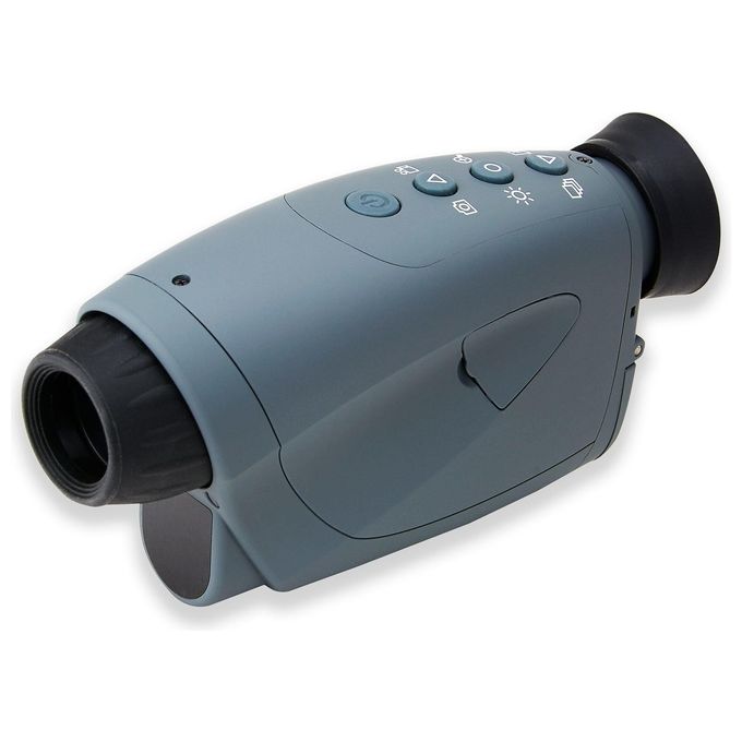 Carson NV-250 Aura Plus Monoculare Digitale con Visione Notturna 120 m Risoluzione 640 x 480 Pixel Zoom Digitale 2x Ingrandimento 4x Scheda MicroSD 32 GB Batterie AAA 3 Pezzi colore Nero Grigio