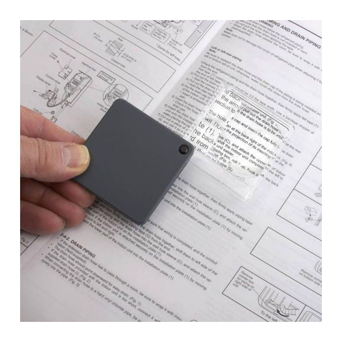 Carson MagniFlip Plus Lente d'Ingrandimento con Custodia Protettiva Nero