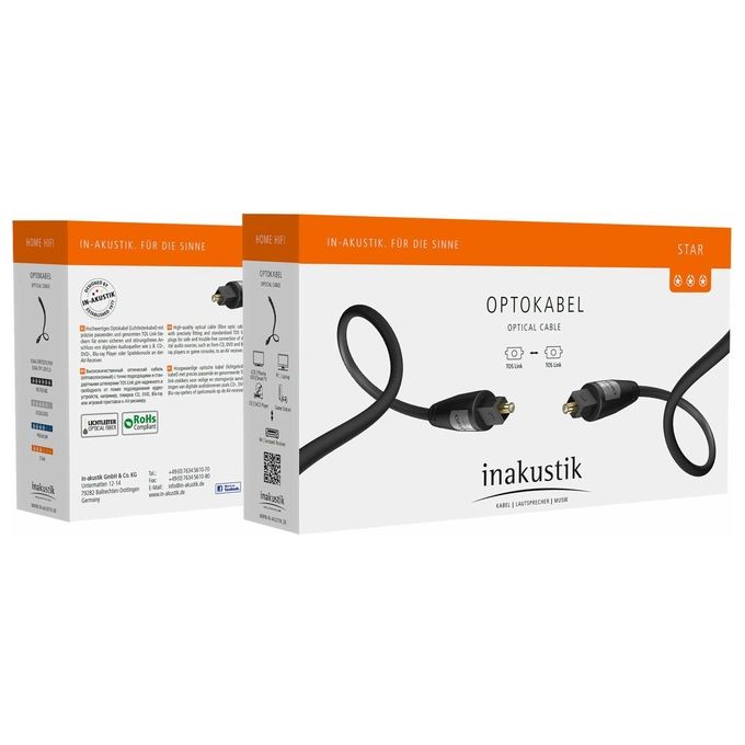 In-Akustik Star II Toslink - Toslink 1,5mt