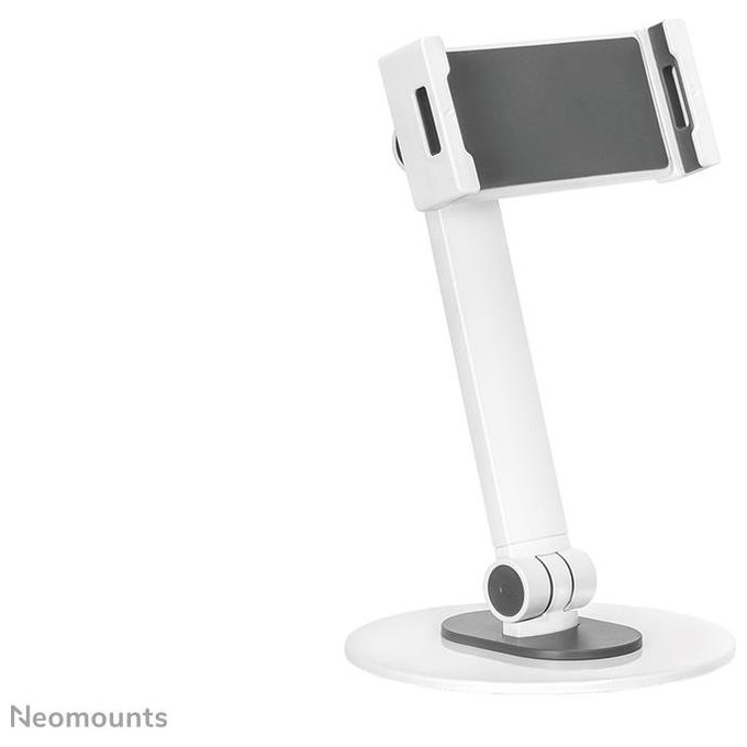 Neomounts DS15-540WH1 Supporto Universale da Scrivania per Tablet Fino a 12,9 Pollici Regolabile in Altezza e Rotazione 360° Colore Bianco