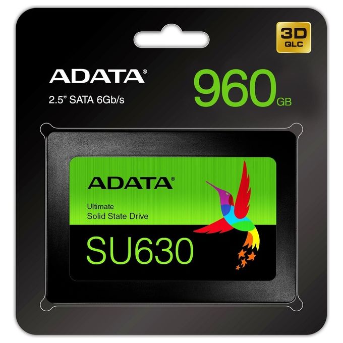 Adata ASU630SS Ssd 2.5 960gb Sata 6GB-S Su630 520-450 Mb-S R-W 3d Qlc