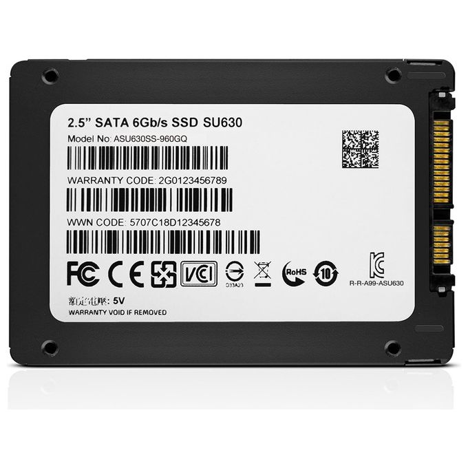 Adata ASU630SS Ssd 2.5 480gb Sata 6GB-S Su630 520-450 Mb-S R-W 3d Qlc