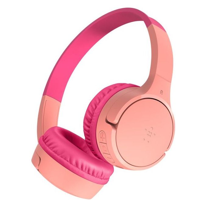 Belkin AUD002BTPKV3 SoundForm Mini Auricolare Wireless Musica e Chiamate fino a 30 ore batteria Bluetooth 5.3 USB tipo-C e jack 3.5 mm colore Rosa