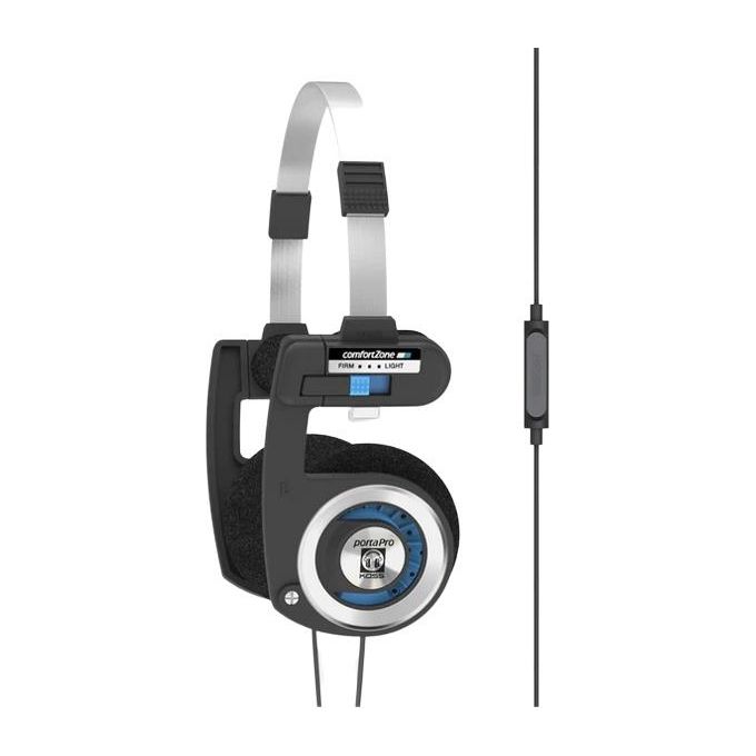 Koss Porta Pro Cuffie a Padiglione con Microfono Nero