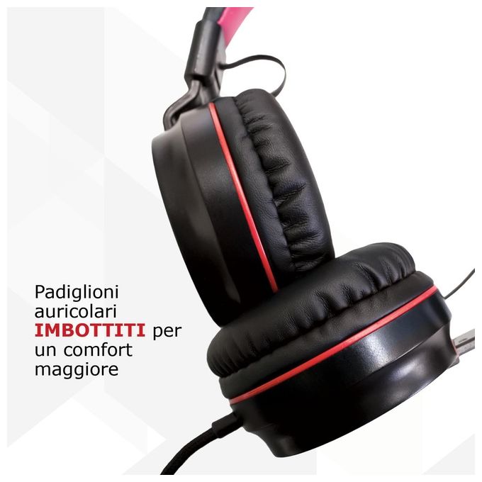 Techmade TM-IP952-MIL Cuffie Multimediali Ufficiali Ac Milan