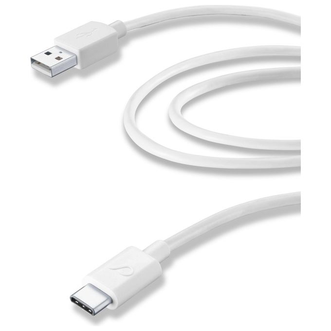 Cellular Line USBDATACUSBC2TW Cavo Dati 2mt Type-c Bianco