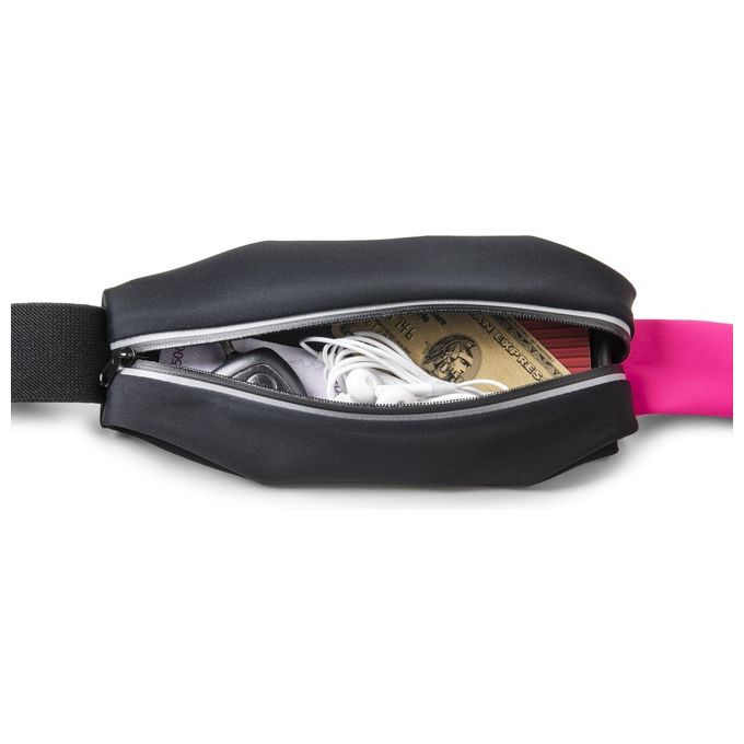 Celly Runbelt View Duo Cintura da Braccio per Smartphone fino a 6,2'' Rosa