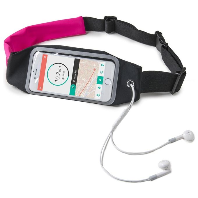 Celly Runbelt View Duo Cintura da Braccio per Smartphone fino a 6,2'' Rosa