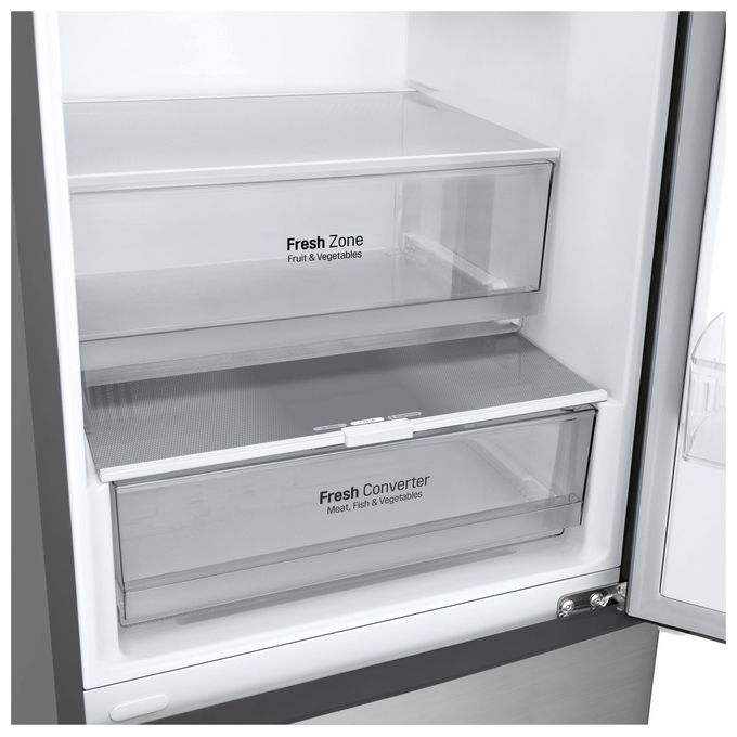 LG GBP52PYNBN Frigorifero Combinato 384 L 203 cm Classe B 35 dB Total No Frost Door Cooling+ Fresh Converter colore Argento
