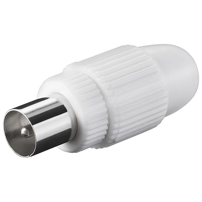 Wentronic CS 1001 Connettore Coassiale in Plastica Fissaggio a Vite Maschio