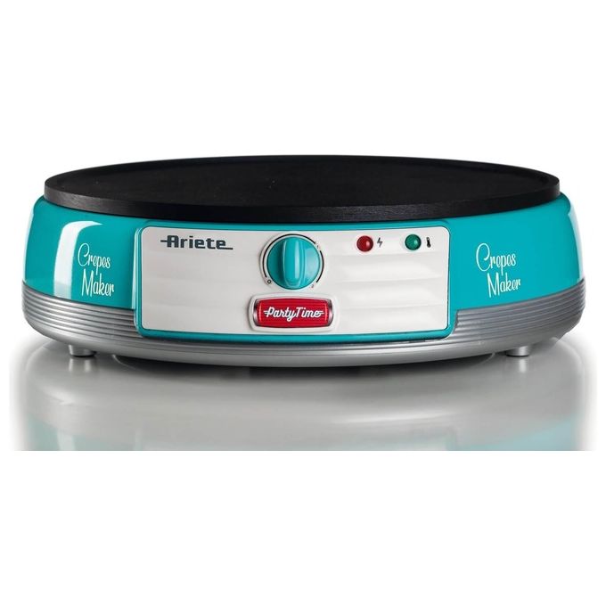 Ariete 0202 Crepiera Blu-Argento-Bianco 1000W