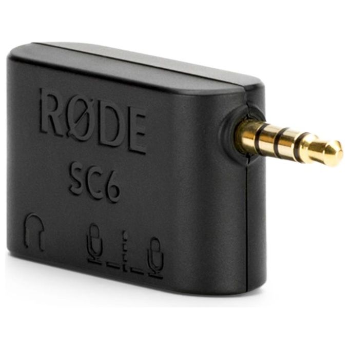 Rode SC6 Adattatore Attacco Dual TRRS su Uscita da 35 mm Nero