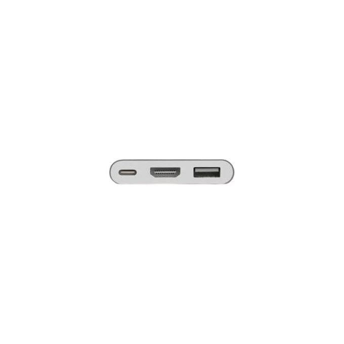 Nilox NLX-TC-HDMIUSBT Mini Docking Station Universale 4K HDMI USB-C Alluminio colore Argento
