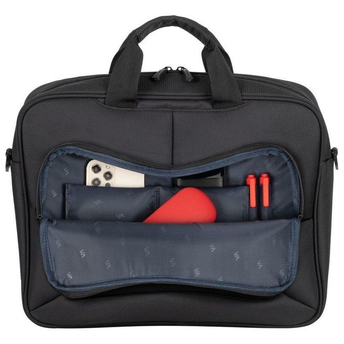 Rivacase 4260709012513 Tegel ECO Borsa Toploader per Laptop 14'' con Scomparto Imbottito e Tracolla Regolabile colore Nero
