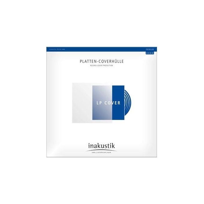Inakustik 004528006 Premium Platten-Coverhüllen 50 Stk in polipropilene trasparente 325 x 325 mm spessore 65 µ colore Bianco