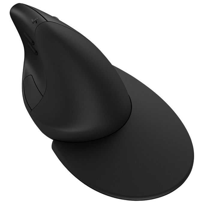 HP 6H1A5AA 925 Mouse Ergonomico Verticale Wireless RF Bluetooth 4000 DPI 6 Tasti Ricaricabile USB Type-C colore Nero
