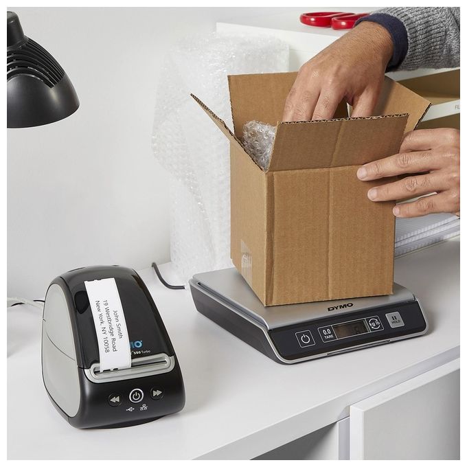 Dymo 2112723 LabelWriter 550 Turbo Stampante di Etichette Termica Diretta 90 etichette-min USB LAN colore Nero