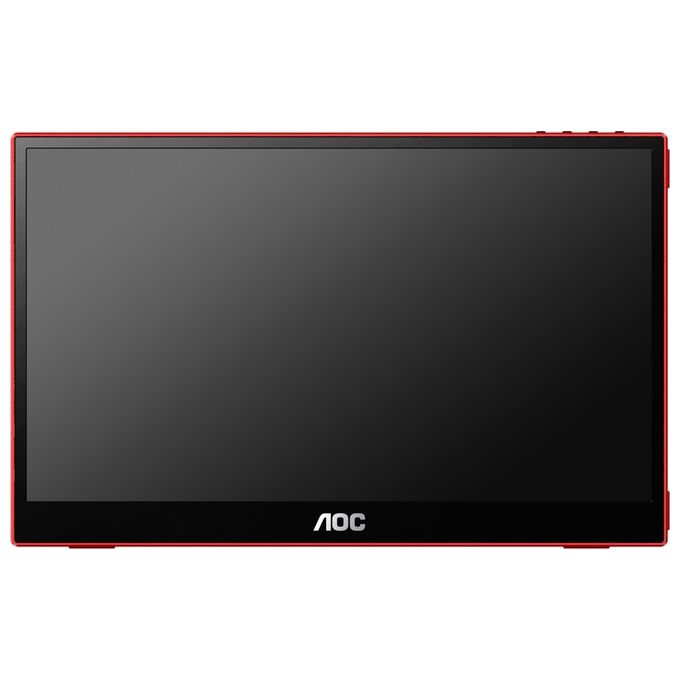 AOC 16G3 Monitor portatile da gaming 15.6'' IPS Full HD 144 Hz FreeSync USB-C HDMI colore Nero Rosso