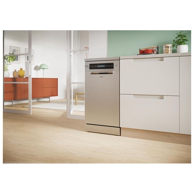 Candy CF0C7SB0FX Rapido' Lavastoviglie Libera Installazione 10 coperti Classe C 47 dB Wi-Fi 8 programmi (84.6x44.8x60.5 cm) colore Inox