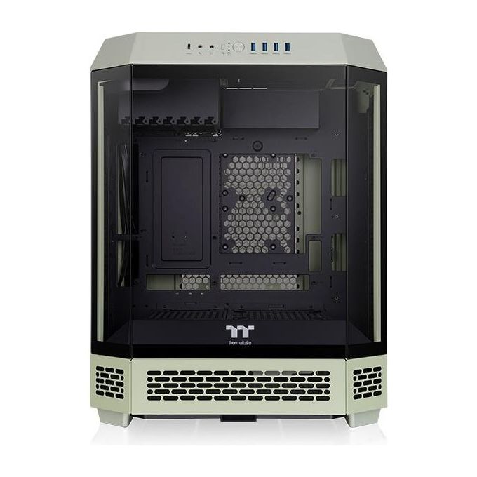 Thermaltake CA-1Z1-00MEWN-00 The Tower 600 Case PC Midi Tower ATX Micro ATX Mini ITX Vetro Temperato USB 3.2 Gen 1 Type A 4 Porte USB 3.2 Gen 2 Type C 1 Porta colore Verde chiaro