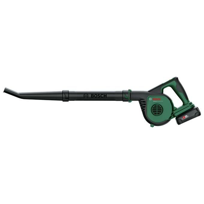 Bosch 06008A0600 UniversalLeafBlower 18V-130 Soffiatore portatile a Batteria Ioni di Litio 2 velocita' 185-245 km-h colore Verde