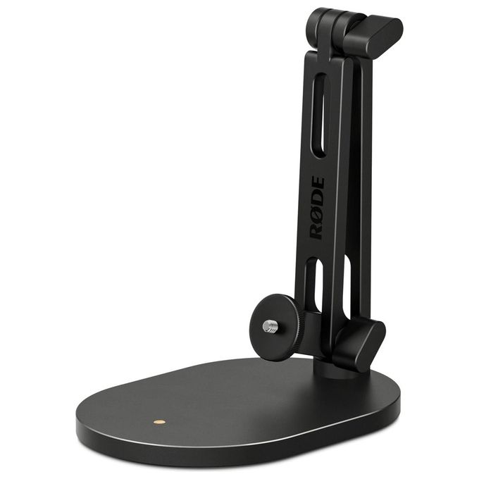 RØDE DS2 Supporto per Microfono da Scrivania in Metallo con Altezza Regolabile da 19 a 38 cm e Filettatura 3-8'' con Adattatore 1-4'' incluso colore Nero