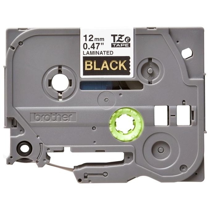Brother Nastro Laminato 12mm oro su nero