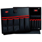 KNIPEX 00 21 19 LB Pannello portautensili per KNIPEX L-BOXX in poliestere resistente con 17 tasche e 17 asole elastiche colore Nero