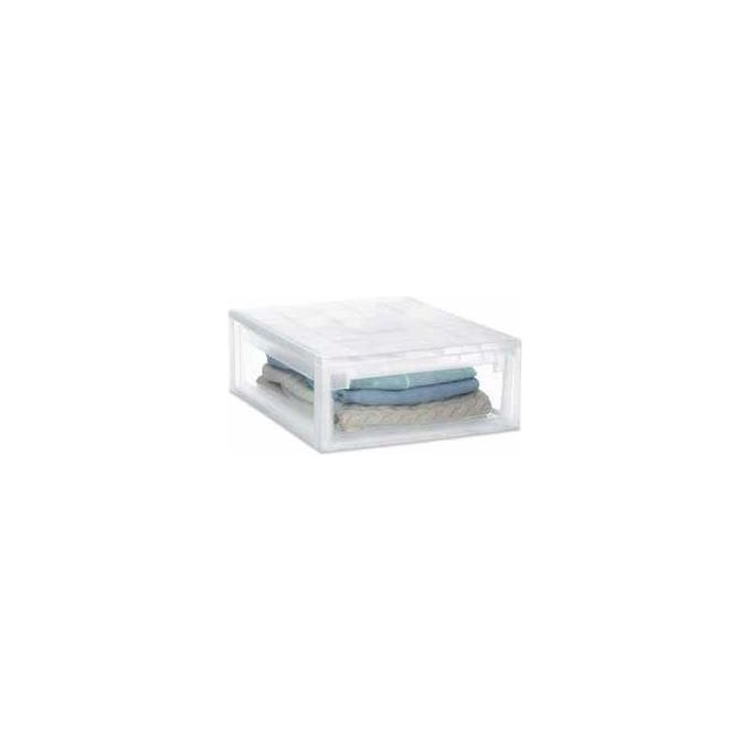 Terry 1002678 Light Drawer 52 XL Cassetto Multiuso in Plastica 22 lt Estraibile Sovrapponibile colore Trasparente