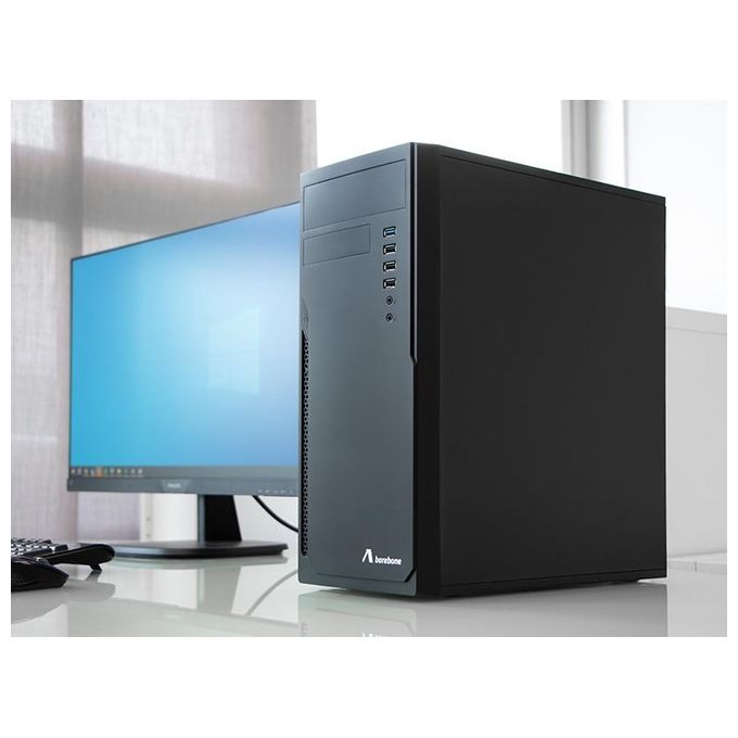 ADJ 200-00048 Case Mid-Tower con Alimentatore 500 W 3 USB 2.0 1 USB 3.0 colore Nero