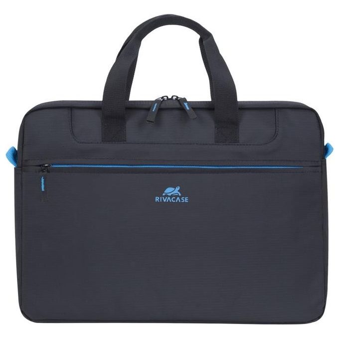 Rivacase Borsa da Corriere 8037 per Laptop 15.6 Pollici Nero in Poliestere
