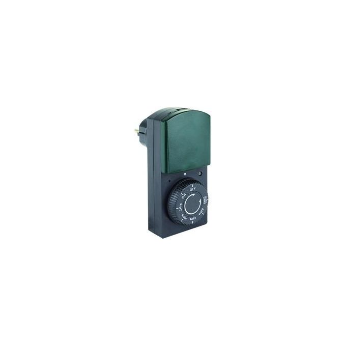 Rev Presa Temporizzata IP44 Nero-Verde