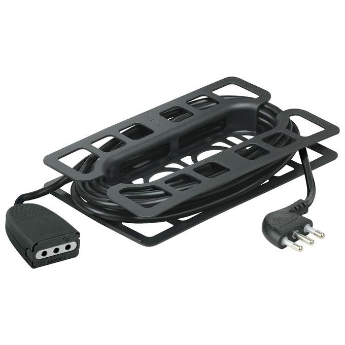 Bticino Prolunga domestica 2P+T 3x0,75mmq lunghezza 3m con spina e presa 2P+T 10A - colore nero